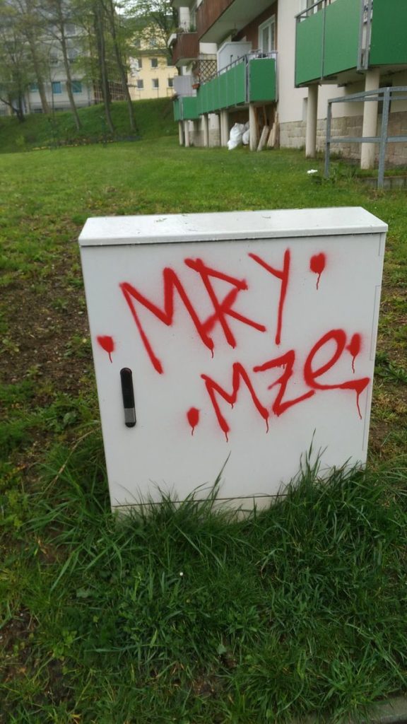 asoziale Schmierereien