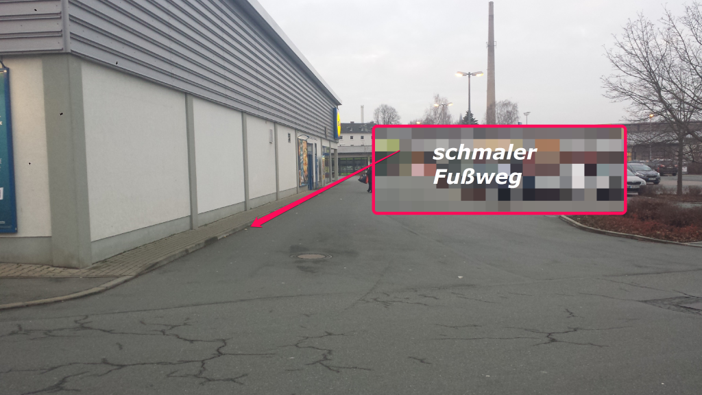 NVZ Christoph-Klauß-Straße Fussweg 